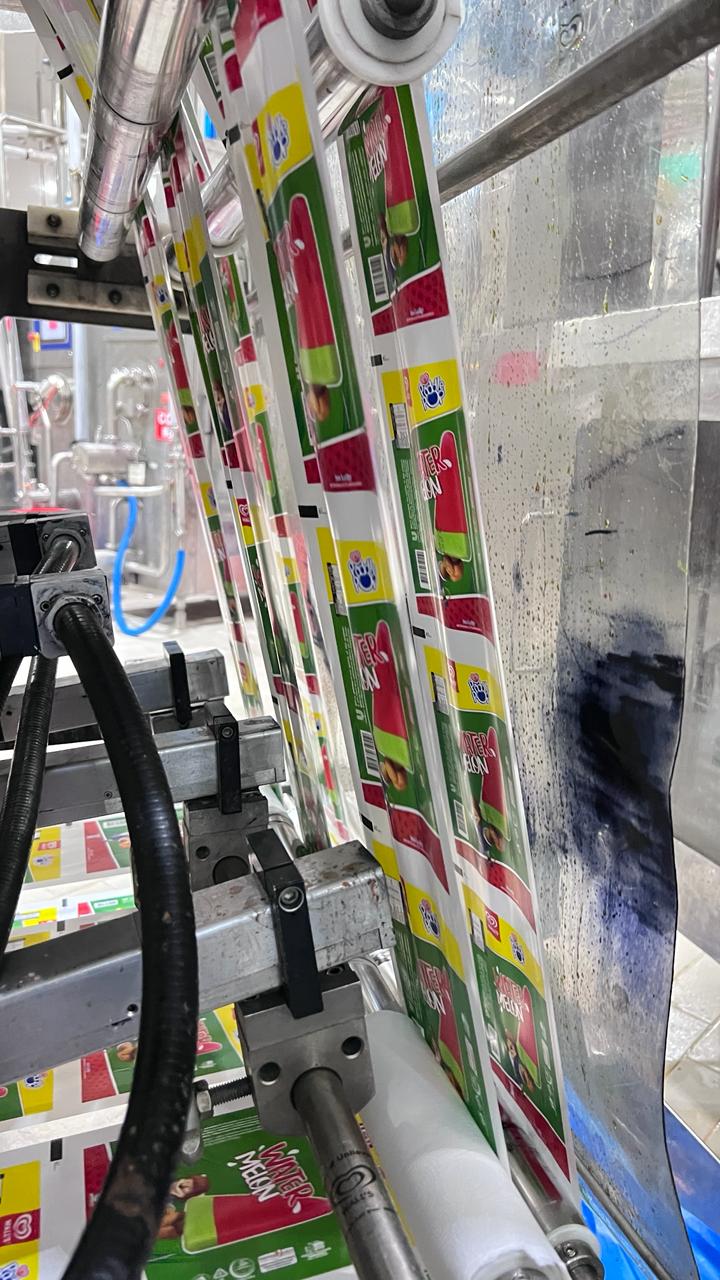 High-resolution coding on flexible food packaging film